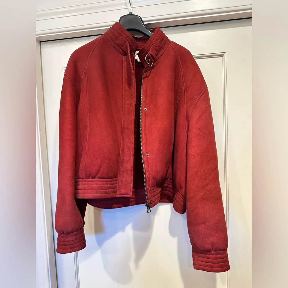 Rouje Riccardo suede shearling jacket - Picture 2 of 4